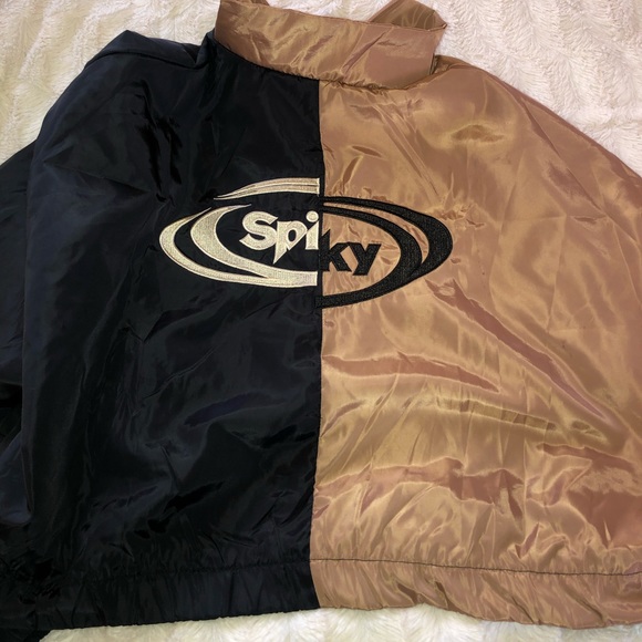 CUTE HALF ZIPPED CROPPED JACKET - Picture 4 of 4